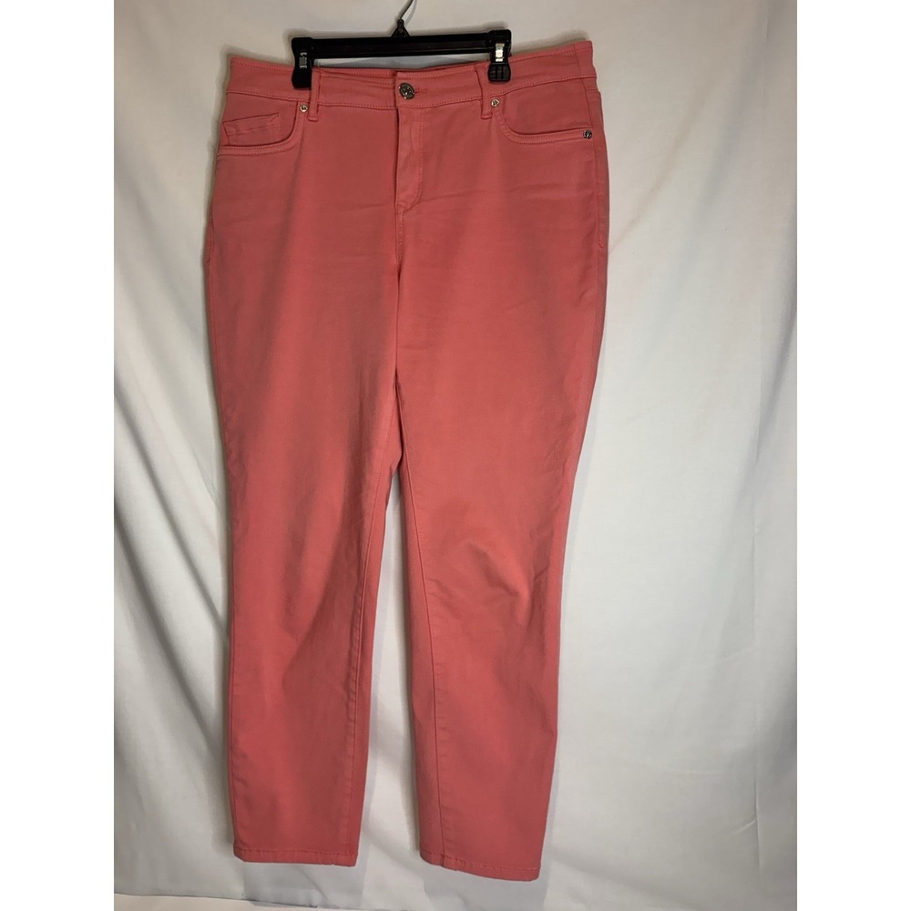 Tommy Bahama Boracay Beach High Rise Ankle Pants Coral Women Sz 10 Estimated